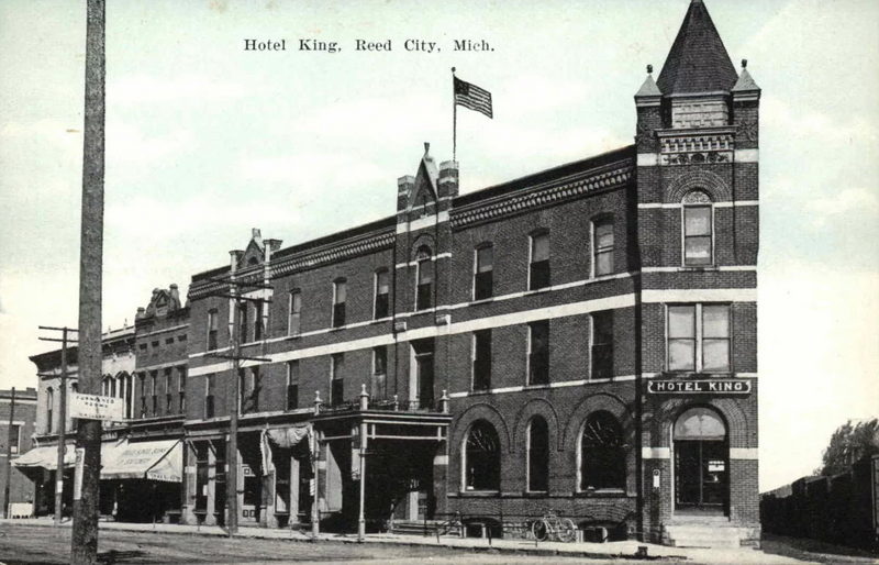 Hotel King (Osceola Hotel, Osceola Inn) - Vintage Postcard